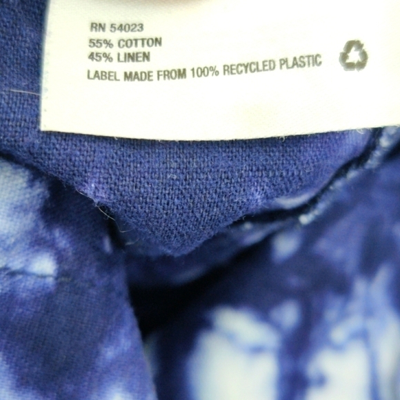 Gap shorts tie dye 4 linen cotton navy blue - Picture 5 of 6